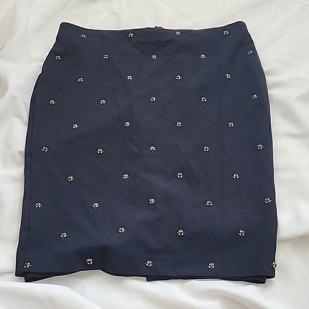 Jeweled Rayon Blend Skirt Size 10 